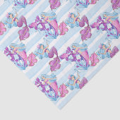 Mermaïden en koraalpatroonweefsel tissuepapier (Detail)