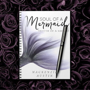 #MermaidLife Sailor Mouth Zeemeermin Soul LILA Notitieboek