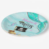 Mermaids and Pirates Birthday Papieren Bordje (Gekanteld)