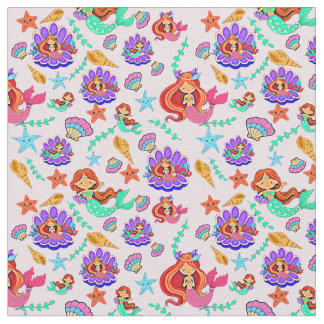 Mermaids and Shells Stof