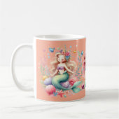 Mermaids Custom Photo Mug Anniversaire de enfant F (Gauche)