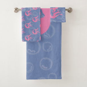 Mermaids en bubbels bad handdoek
