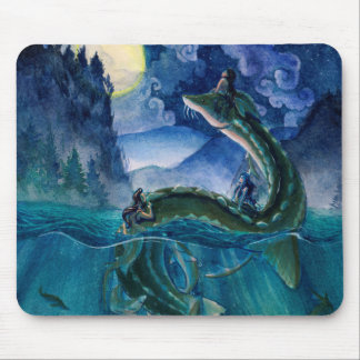 Mermaids en de Serpent Mousepad Muismat