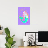 Mermaids Hate Misogyny 14-inch x 11-inch Poster (Thuiskantoor)