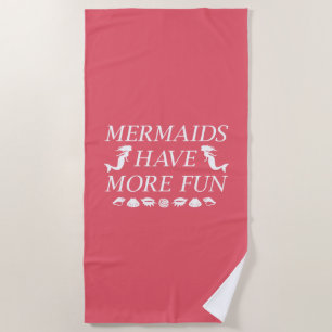 Mermaids hebben meer plezier strandlaken