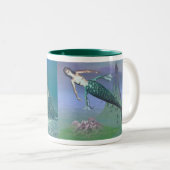 Mermaids Mélange 1 Mug à deux tons (Devant droit)