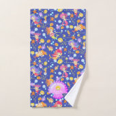 Mermaids Navy Blue (Serviette à main)