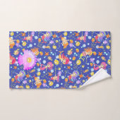 Mermaids Navy Blue (Serviette à main)