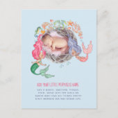 Mermaids Personnalisé PHOTO Invitation Faire-part (Devant)