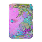 Mermaids & Sea Shells Under the Sea Sparkle Badmat (Voorkant Verticaal)