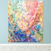 Mermaid's Shadow: Ocean Depths Canvas Afdruk (Insitu (Houten vloer))