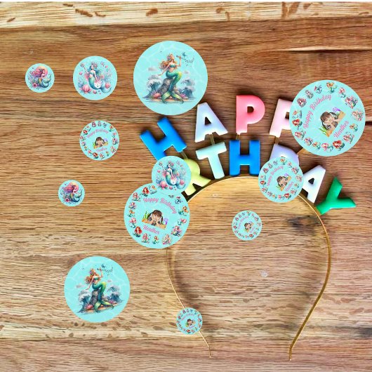 Mermaids table d'anniversaire Confetti pour la fêt