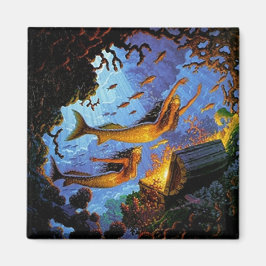 Mermaids Treasure of Gold Magneet