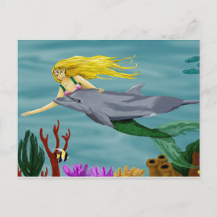 Mermaid's vriend Briefkaart