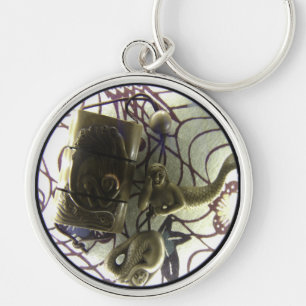 Mermaids zien Sleutelhanger van glas