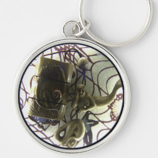 Mermaids zien Sleutelhanger van glas