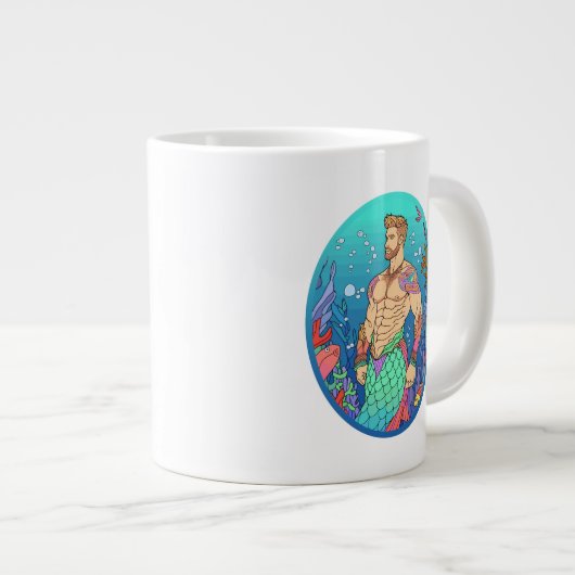 Merman Abs Mug (Devant droit)