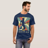 Merman Lover Retrostijl T-shirt (Voorkant volledig)