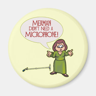 Merman/microfoon Magnet Magneet