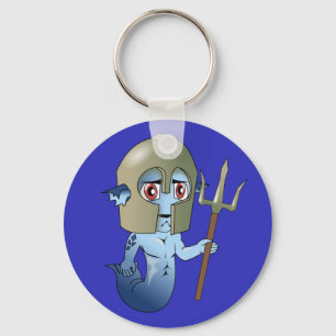 Merman Neptune's Warrior Sleutelhanger