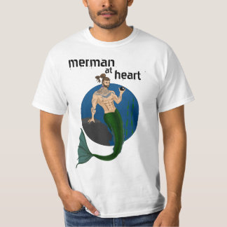 Merman op Heart T-shirt
