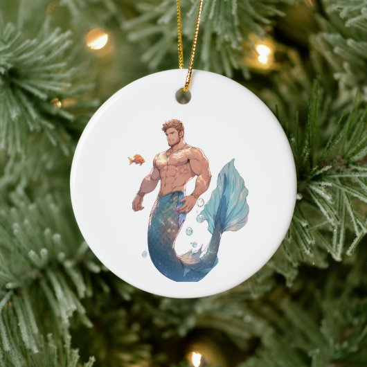 Merman Ornament - Blauwvintonijn (Boom)