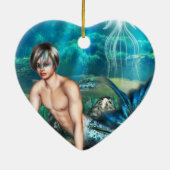 Merman Ornaments Keramisch Ornament (Achterkant)