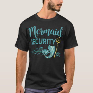 Merman Shirt Funny Mermaid Security T-Shirt Cadeau