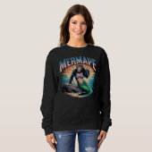 Mermape Illustratie Combo Creature Grappig Trui (Voorkant volledig)
