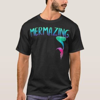 Mermazing voor zeemeermin moeders Kinder zeemeermi T-shirt