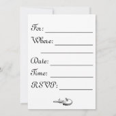 Mermicorn Birthday Party Save The Date (Achterkant)