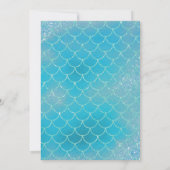 Mermicorn Invitation Anniversaire Mermaid Unicorn (Dos)