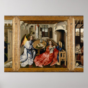 Merode-altaarstuk van Robert Campin Poster