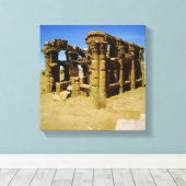 Meroïtische kiosk canvas afdruk (Insitu (Houten vloer))