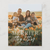 Merrer Samen Script Foto Kerstkaart (Voorkant)