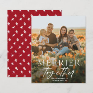 Merrer Samen Script Foto Kerstkaart