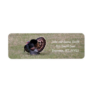 Merriam Wild Turkey Return Address Label