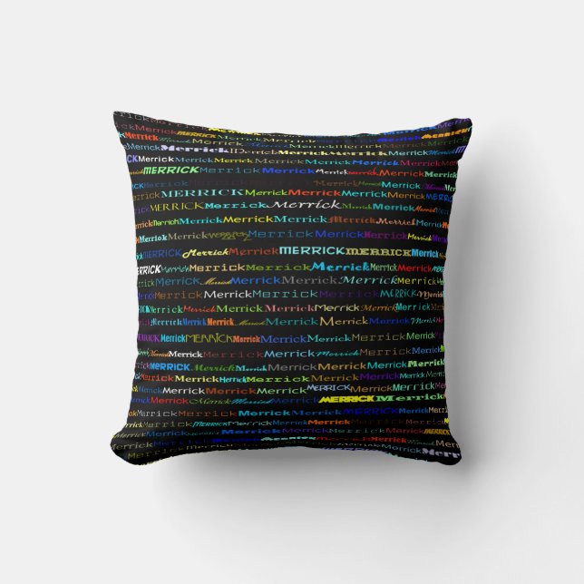 Merrick Text Design I Lance Oreiller (Recto)