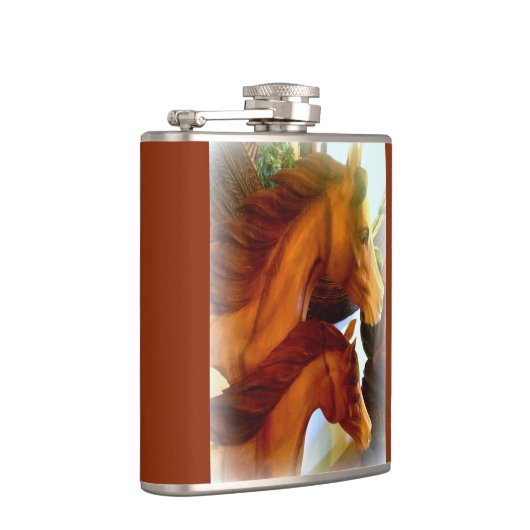 merrie en pony kolf heupfles (Rechts)