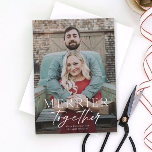 Merrier bij volledige aftapfoto Merry Kerstmis