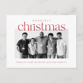 Merriest Christmas Bedrijfsfoto Briefkaart (Voorkant)