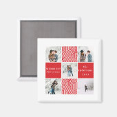 Merriest Christmas Elegant Minimal Magneet (Voorkant / Achterkant)