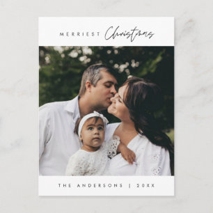 Merriest Christmas Familie Foto, Sweet Romance Briefkaart