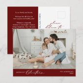 Merriest Christmas Family Foto, Winter Happiness Briefkaart (Voorkant / Achterkant)