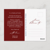 Merriest Christmas Family Foto, Winter Happiness Briefkaart (Achterkant)