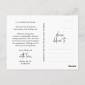 Merriest Christmas Family Foto, Winter Happiness Briefkaart (Achterkant)