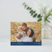 Merriest Christmas Family Foto, Winter Happiness Briefkaart (Staand voorkant)
