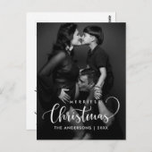 Merriest Christmas Moderne Minimalistische Familie Briefkaart (Voorkant / Achterkant)