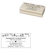 Merriest Christmas van ons nieuwe thuisadres Rubberstempel (Gestempeld)