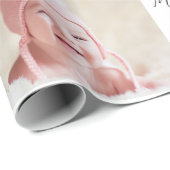 Merriest kerstfoto Collage Pine Trees Cadeaupapier (Rol Hoek)